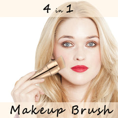 4 in 1 Multi-Function Gold Makeup Brushe Set