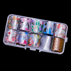 Holographic Foil Wrap Nail Art Stickers