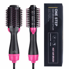 Hair Dryer Brush 2 In 1 Hair Straightener Curler Comb