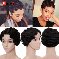 Water Wave Curl Short Wig