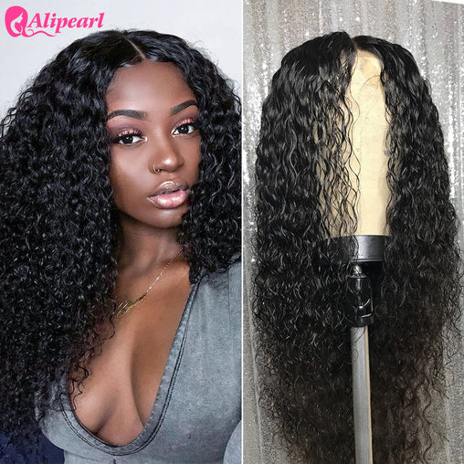 Deep Wave Lace Front  Brazilian Human Hair Wig